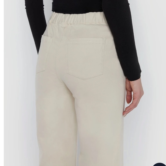 Wide leg twill cropped pants from oak and fort - Picture 2 of 4